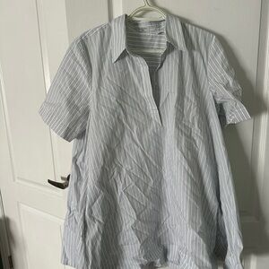 Babaton Blue and White Striped Mini Dress